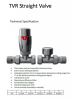 Radiator Valves TRV Round | Straight | Black