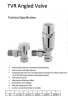 Radiator Valves TRV Round | Angled | Anthracite