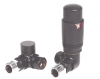 Radiator Valves TRV Round | Corner | Anthracite