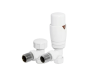 Radiator Valves TRV Round | Angled | White