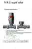 Radiator Valves TRV Round | Straight | Chrome