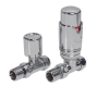 Radiator Valves TRV Round | Straight | Chrome