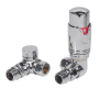 Radiator Valves TRV Round | Corner | Chrome