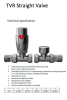 Radiator Valves TRV Round | Straight | Brushed Nickel