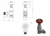 Radiator Valves TRV Chelsea | Satin Nickel