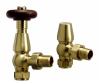 Radiator Valves TRV Chelsea | Brushed Brass