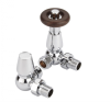 Radiator Valves TRV Chelsea | Chrome | Corner