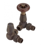 Radiator Valves TRV Chelsea | Antique Brass | Corner