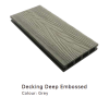 iCladd Decking Deep Embossed Grey 5000 x 135 x 20mm