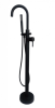 iCladd Freestanding Round Black Matt Bath Shower Mixer