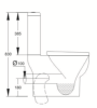 KDK Close Coupled Open Back Toilet