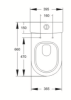 KDK Close Coupled Comfort Height Toilet