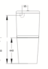 KDK Close Coupled D Shape Toilet - Rimless Flush