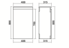 KDK 490mm Cloakroom Wc Unit 100% Waterproof Pvc Gloss White