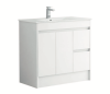 KDK 900mm Floor Standing Unit 100% Waterproof Pvc Gloss White