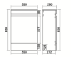 KDK 550mm Wc Unit 100% Waterproof Pvc Gloss White