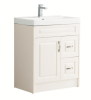 KDK 750mm Traditional Design Floor Unit 100% Waterproof Pvc Creamy White