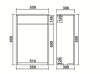 KDK 550mm Traditional Design Wc Unit 100% Waterproof Pvc Creamy White