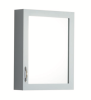 KDK 600mm Traditional Design Mirror Cabinet 100% Waterproof Pvc Matt Grey