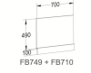 KDK 100% Waterproof Bath End Panel 700mm Gloss White