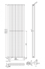 Senator Nirvana Designer Steel Radiator 1800mm X 480mm Double Anthracite