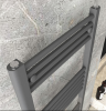 Detroit Designer Steel Towel Radiator Anthracite Grey