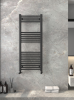 Detroit Designer Towel Radiator Black