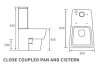 Amyris Close Coupled WC & Soft Close Seat