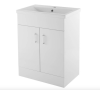 Eden 600mm Floor Standing Cabinet & Mid-Edge Basin - 1 Tap Hole