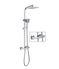 Brooklyn Square Thermostatic Shower - Chrome