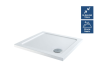 800mm x 800mm ICEstone Square 30mm Shower Tray White