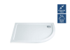 1200mm x 900mm ICEstone Offset Quadrant RH 30mm Shower Tray White