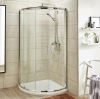 Pacific 860mm Single Door Quadrant Shower Enclosure, Tray & Waste