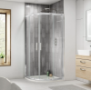 Kristal Chrome 1000mm Quadrant Shower Enclosure, Tray & Waste