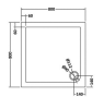 Kristal Chrome 800mm Pivot Door & 800mm Side Panel Enclosure Package With Tray & Waste