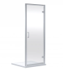 Kristal Chrome 900mm Hinged Door & 900mm Side Panel Enclosure Package With Tray & Waste