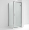 Kristal Chrome 900mm Hinged Door & 900mm Side Panel Enclosure Package With Tray & Waste