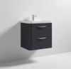 Parade 600mm Satin Anthracite Wall Hung Cabinet & Basin