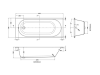 Barmby 1675mm x 700mm Single Ended Bath & Leg Set