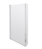 Nuie L-Shape 1700mm Shower Bath, Front Panel & Fixed Screen - Left Hand