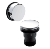 Easyclean Chrome Push Button Bath Waste & Overflow