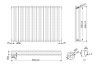 Senator Nirvana White Horizontal Oval Panel Single Radiator